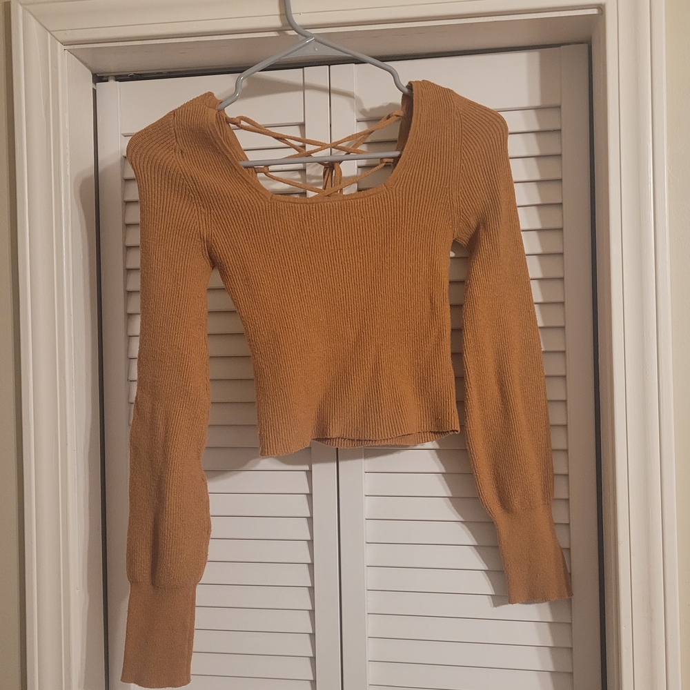 Arizona Jean Company Brown Crop Top